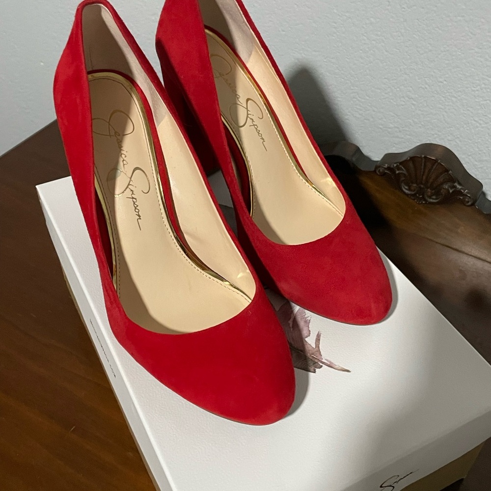 Jessica Simpson Vibrant Red Heels